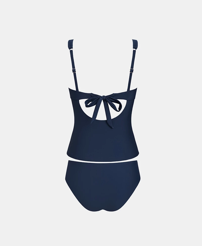 Cupshe Women's V-Neck Adjustable Straps Tankini Set