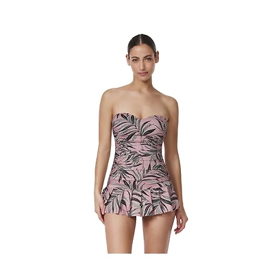 Profile by Gottex Women's La Palm Bandeau Swimdress