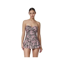 Profile by Gottex Women's La Palm Bandeau Swimdress