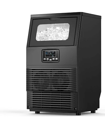 Antarctic Star Freestanding Commercial Ice Maker, 66 lbs. Daily Capacity with Lcd Display