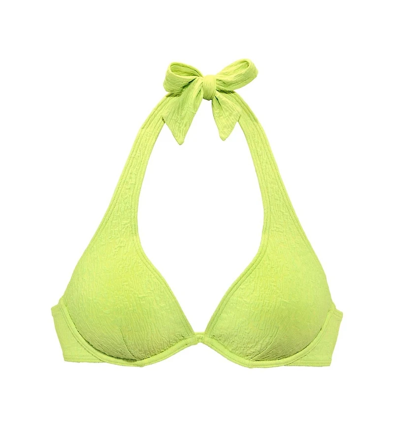 Lascana Women's Textured Underwire Bikini Swimsuit Top Bra Sizing