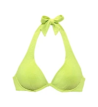 Lascana Women's Textured Underwire Bikini Swimsuit Top Bra Sizing