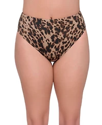 S3 Apparel Women's Smoothing and Sculpting High Leg Rise Swimsuit Bikini Bottoms