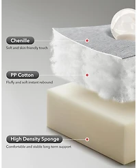 gaomon Rocking Recliner Chair,360 Swivel,30 Rocking,135 Tilt,Chenille Upholstery,Q235 Steel Frame Glider Nursery Chair for Small Spaces