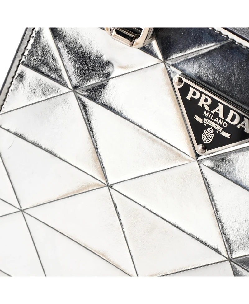 Pre-Owned Prada Mini Triangle Tote Spazzolato Leather