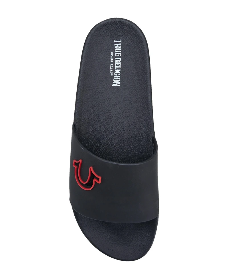 True Religion Men's Russell Chopout Logo Slide