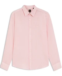 Boss By Hugo Men's Linen Regular-Fit Dress Shirt