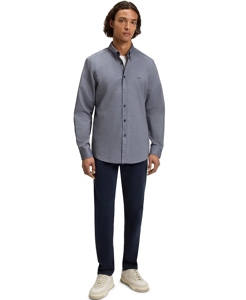 Boss by Hugo Men's Button-Down Regular-Fit Oxford Shirt