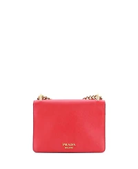 Pre-Owned Prada Small Envelope Flap Chain Shoulder bag Saffiano Leather