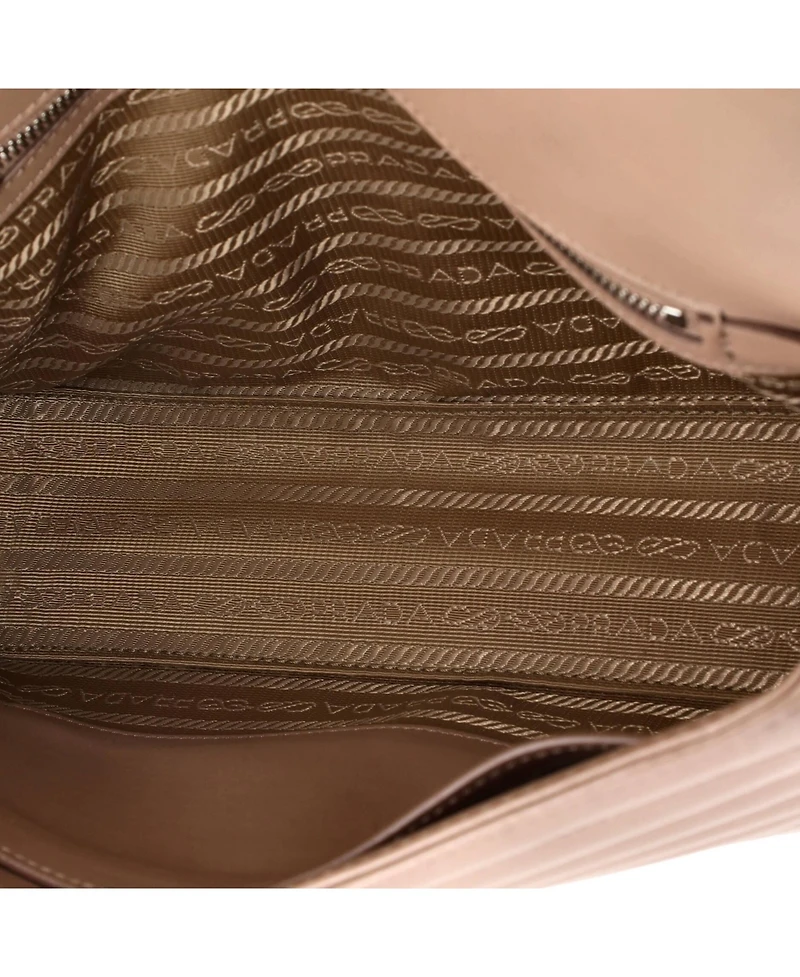 Pre-Owned Prada Large Chain Flap Shoulder Bag Diagramme Quilted Leather