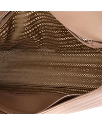 Pre-Owned Prada Large Chain Flap Shoulder Bag Diagramme Quilted Leather