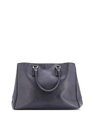 Pre-Owned Prada Large Double Zip Lux Tote Saffiano Leather