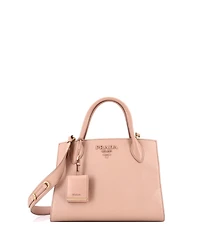 Pre-Owned Prada Medium Monochrome Tote Saffiano with City Calf