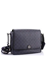Pre-Owned Gucci Medium Ophidia Flap Messenger Bag Gg Coated Canvas