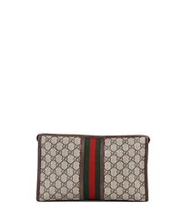 Pre-Owned Gucci Large Ophidia Toiletry Pouch Gg Coated Canvas