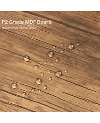 Homcom Three Piece Indoor Tabletop Collection w/Matching Seats Metal Legs for Stability