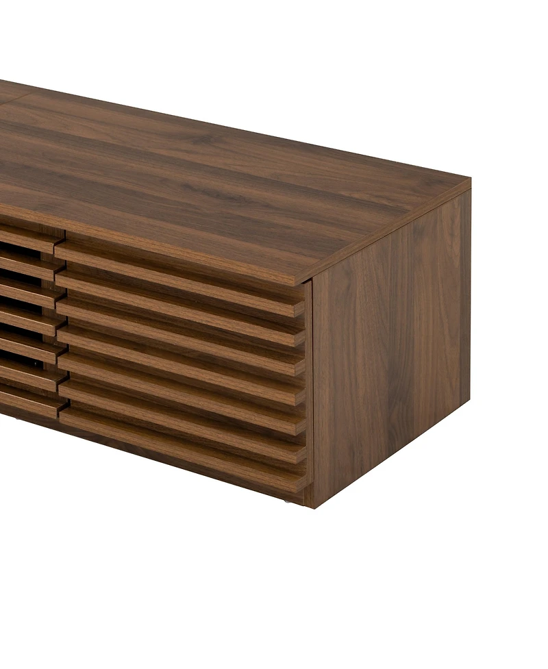 sumyeg 70 inch Modern Tv Stand for TVs up to 80", Soft-Closing Hinges for Living Room