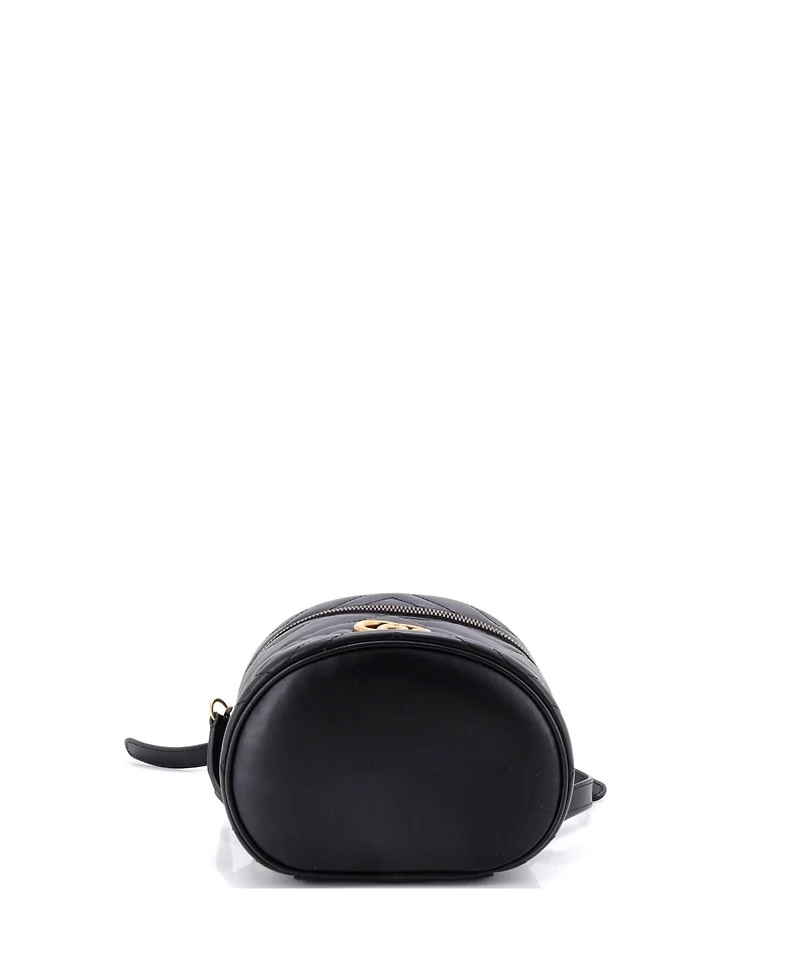 Pre-Owned Gucci Mini Gg Marmont Vanity Backpack Matelasse Leather
