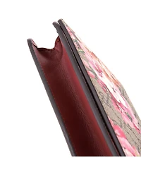 Pre-Owned Gucci Chain Wallet Blooms Print Gg Coated Canvas