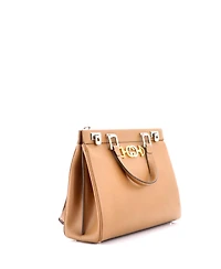Pre-Owned Gucci Medium Zumi Top Handle Bag Leather