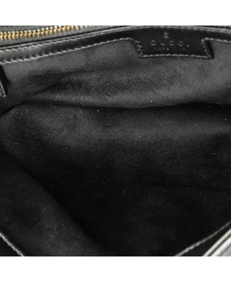 Pre-Owned Gucci Small Gg Marmont Flap Bag Studded Matelasse Leather