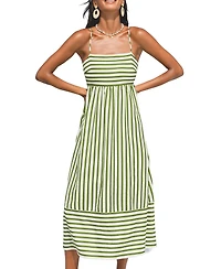 Cupshe Women's So Grounding Striped Maxi Beach Dress