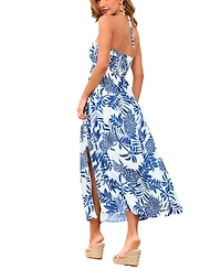 Cupshe Women's La Jolla Cove Tropical Midi Beach Dress