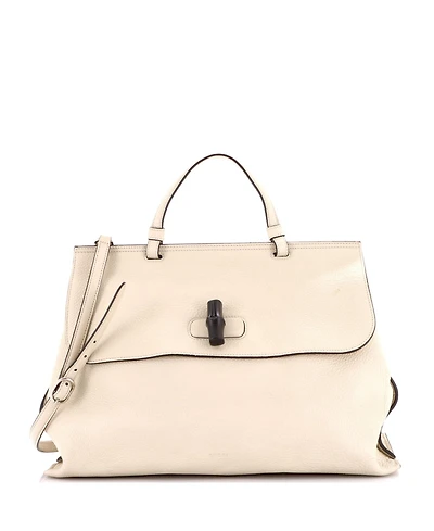 Pre-Owned Gucci Large Bamboo Daily Top Handle Bag Leather