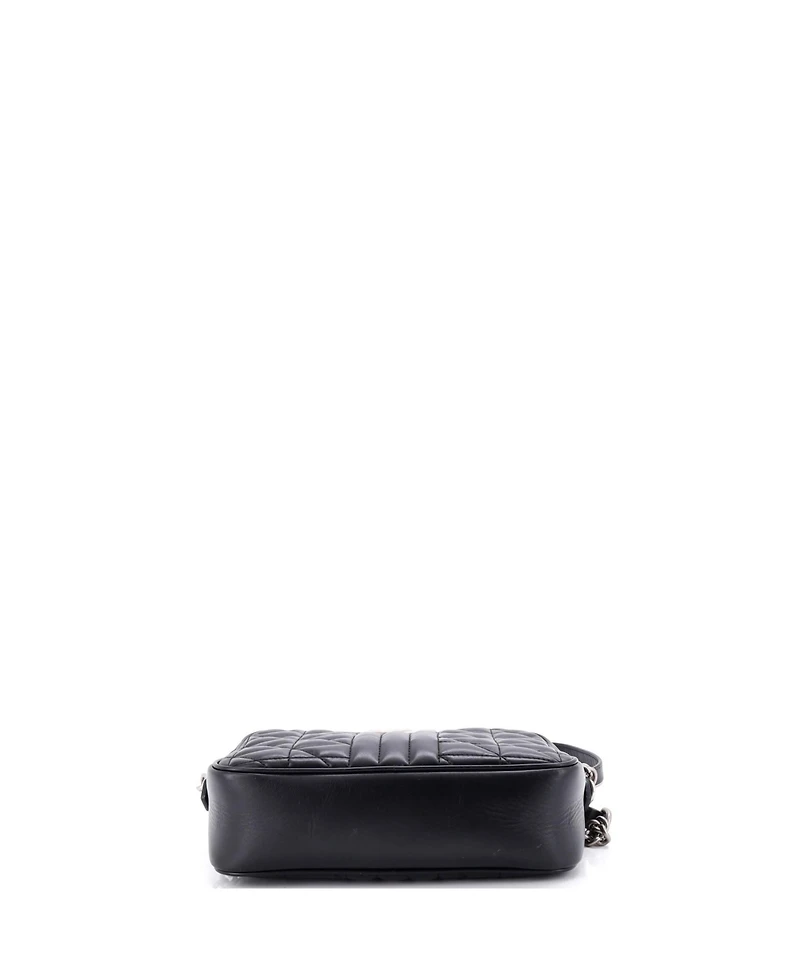 Pre-Owned Gucci Small Gg Marmont Shoulder Bag Mixed Matelasse Leather