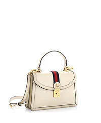 Pre-Owned Gucci Small Ophidia Flap Top Handle Bag Leather