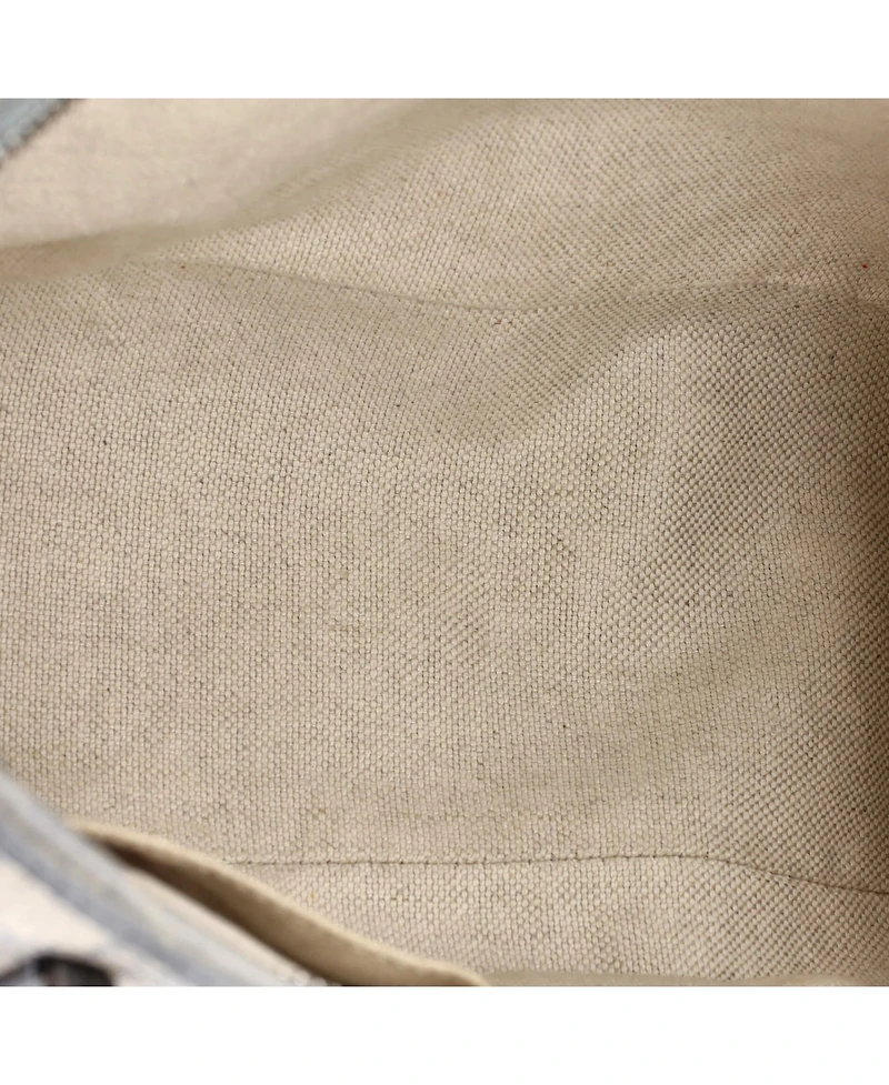 Pre-Owned Gucci Medium Convertible Zip Tote Gg Coated Canvas with Leather