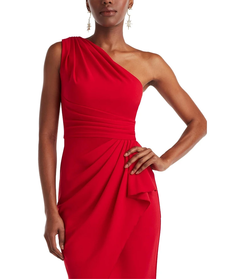 Tadashi Shoji Women's Marston One-Shoulder Draped Cocktail Dress