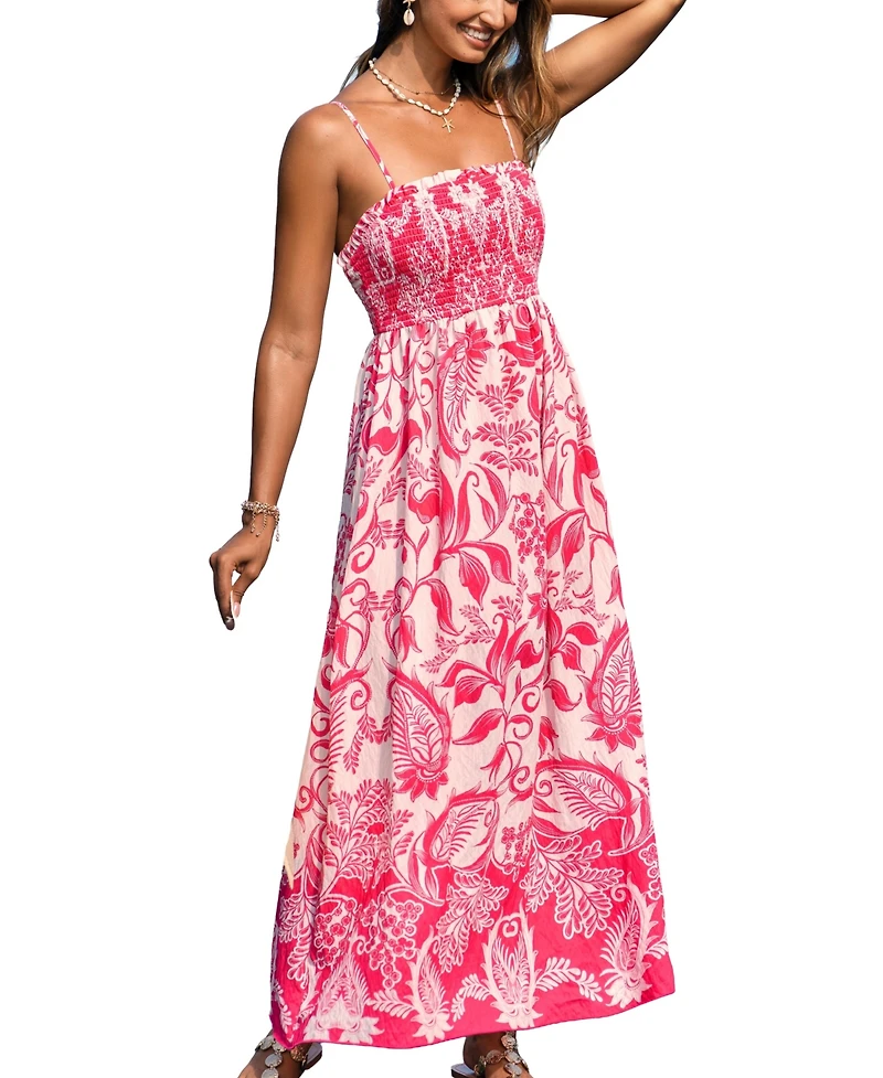 Cupshe Women's Day After Tropical Maxi Beach Dress