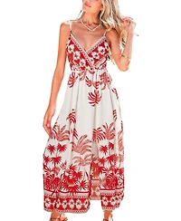 Cupshe Women's Photo Sesh Tropical Maxi Beach Dress
