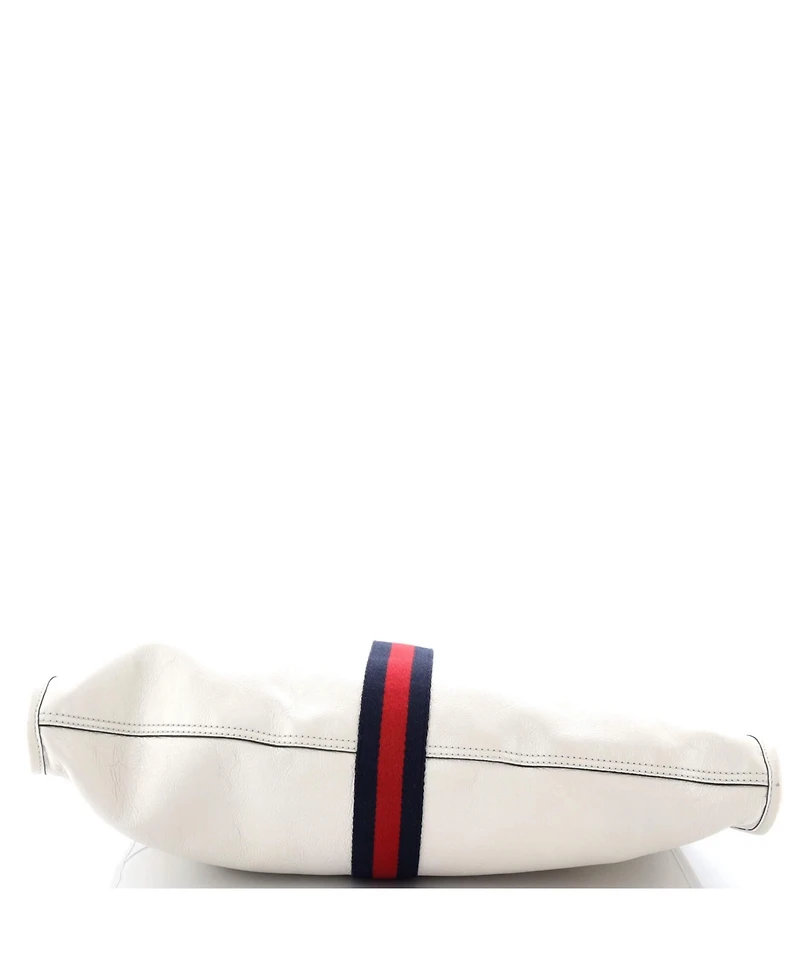 Pre-Owned Gucci Large Rajah Chain Tote Leather