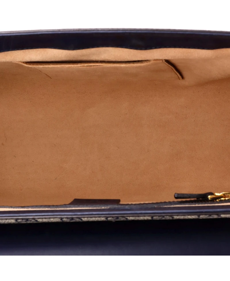 Pre-Owned Gucci Medium Padlock Top Handle Bag Gg Coated Canvas and Leather