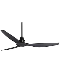 Casa Vieja 58" Modern Contemporary 3 Blade Indoor/Outdoor Damp Rated Ceiling Fan with Remote