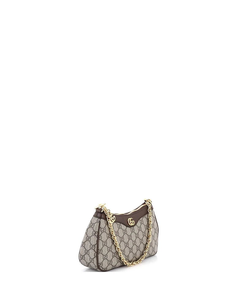Pre-Owned Gucci Small Ophidia Charm Shoulder Bag Gg Coated Canvas