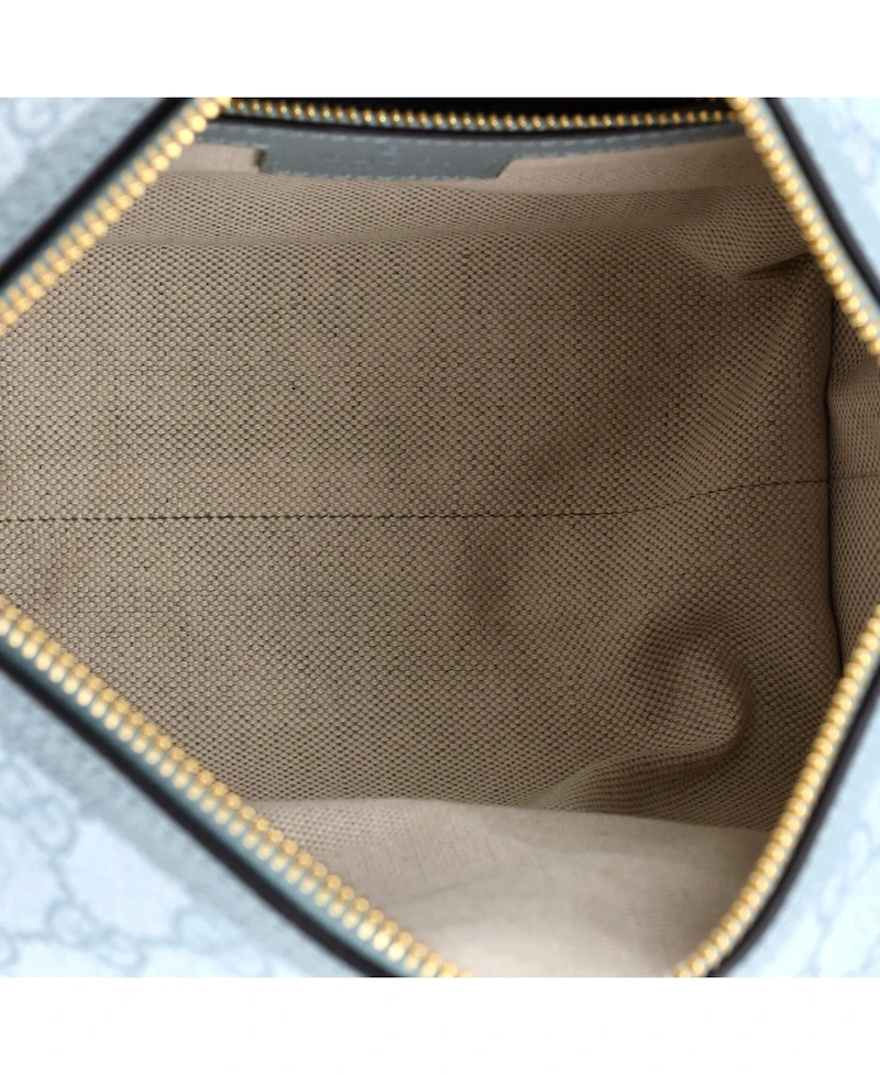 Pre-Owned Gucci Super Mini Ophidia Zip Shoulder Bag Gg Coated Canvas