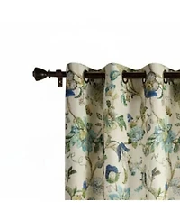 Ellis Curtain 100% Polyester Brissac Colrful Jacobean Pattern Grommet Curtain Panel Lined 50"