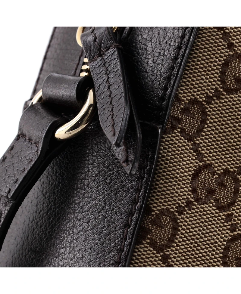 Pre-Owned Gucci Bee Web Camera Bag Gg Canvas