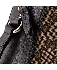 Pre-Owned Gucci Bee Web Camera Bag Gg Canvas