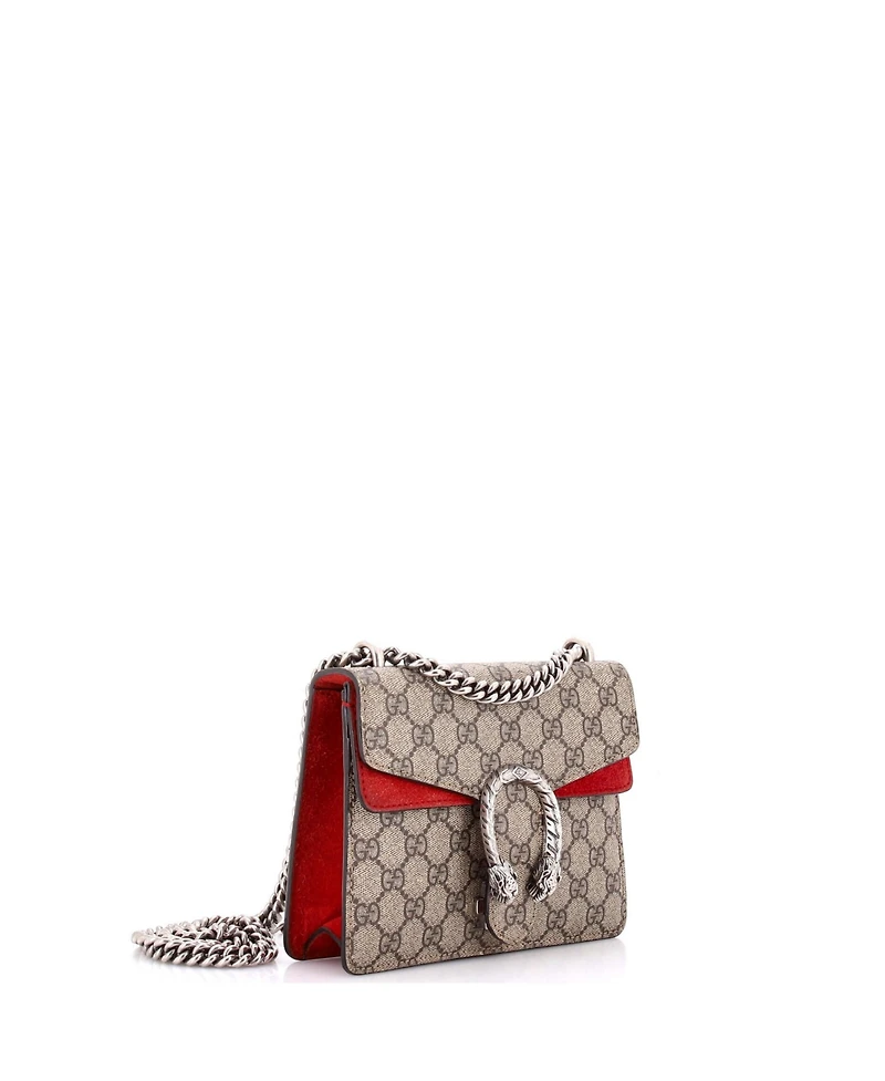 Pre-Owned Gucci Mini Dionysus Bag Gg Coated Canvas