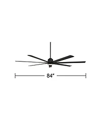 Casa Vieja 84" Airbender Led Ceiling Fan with Remote