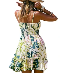Cupshe Women's Love Ya Tropical Mini Beach Dress