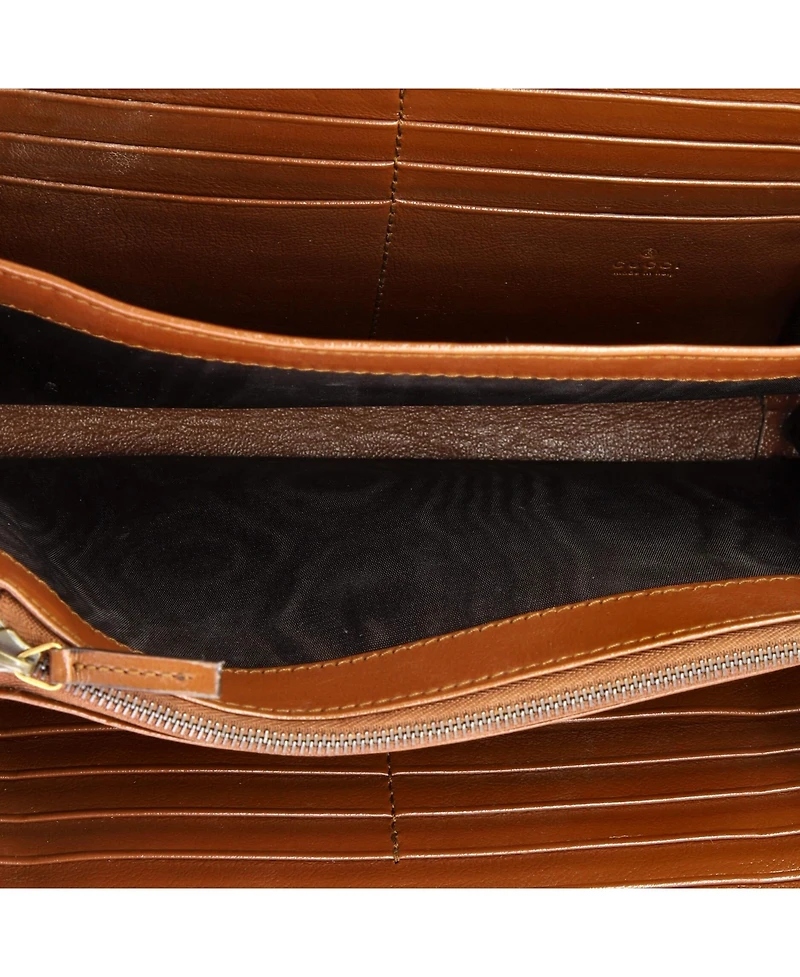 Pre-Owned Gucci Mini Gg Marmont Chain Wallet Matelasse Leather