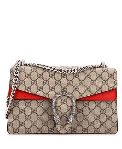 Pre-Owned Gucci Small Dionysus Bag Gg Coated Canvas