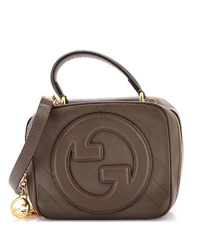 Pre-Owned Gucci Blondie Nm Top Handle Shoulder Bag Diagonal Quilted Leather