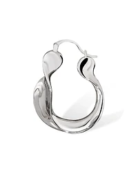 Retro Chic Breeze Silver Earrings