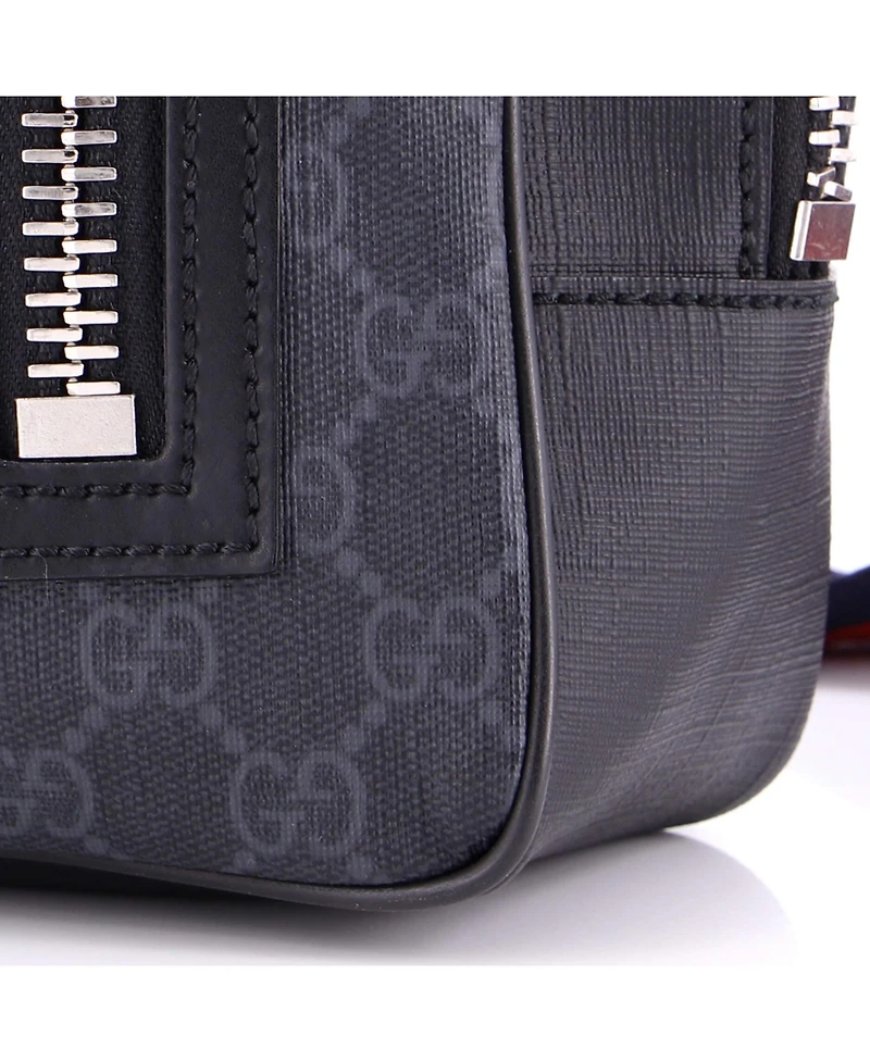 Pre-Owned Gucci Small Soft Zip Sling Bag Gg Coated Canvas